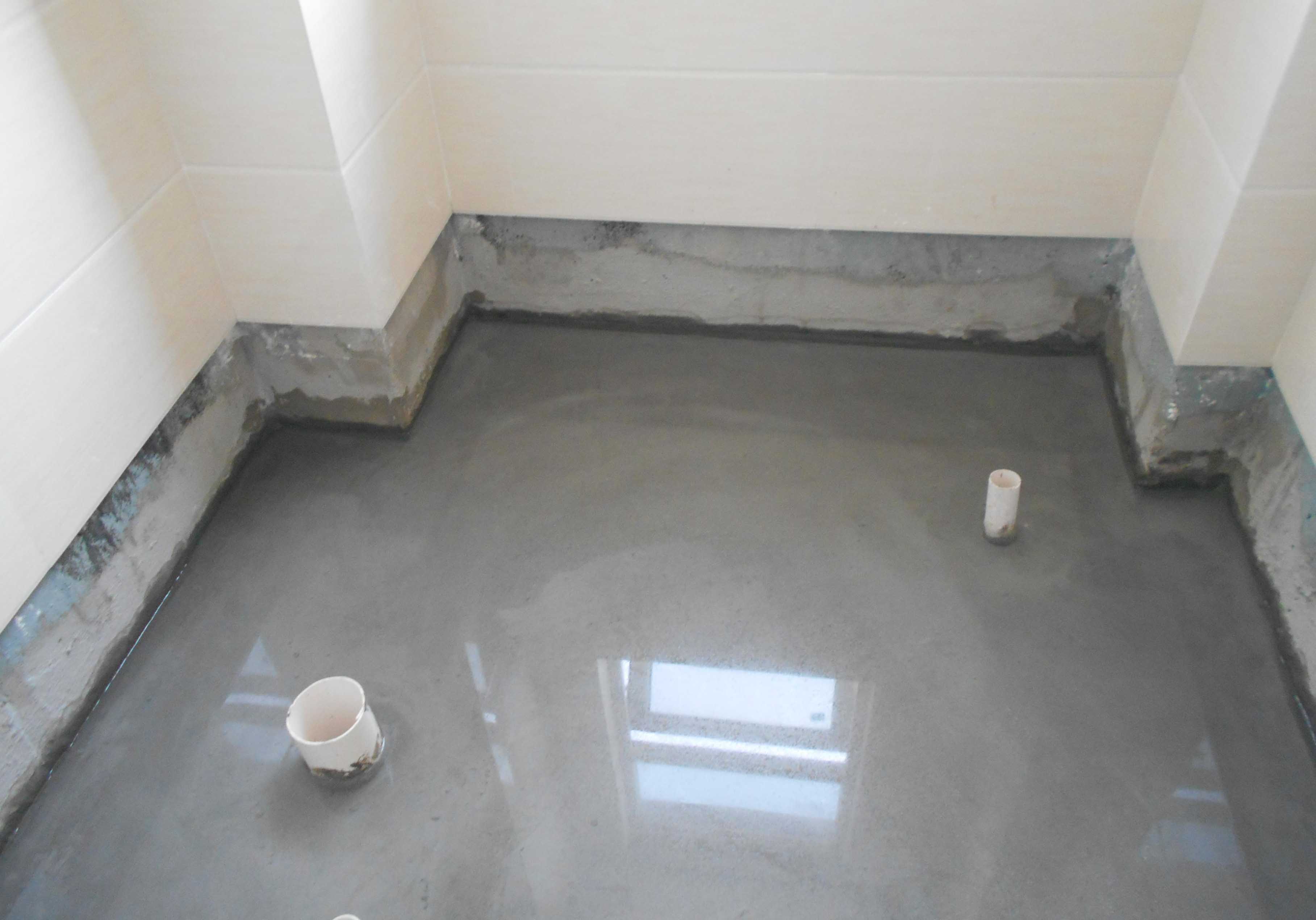 LOCA防水卷材濕鋪施工節點—地下室底板與外墻交角